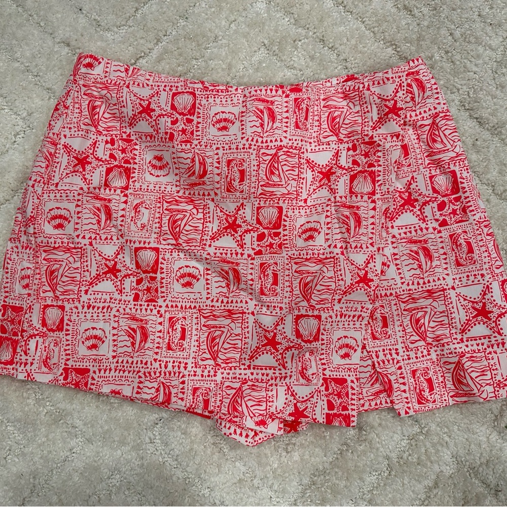 Lilly Pulitzer Alicent Mini Skort Seaside Harbour Mizner 14 NEW